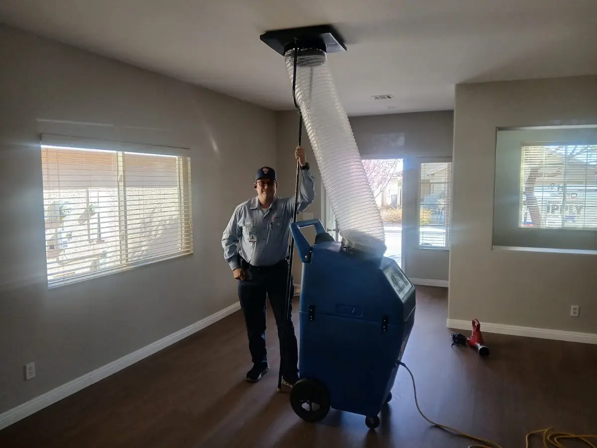 Professional Dryer Vent Cleaning work inside a Lumberton home